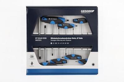 Gedore DT 2142-008 | T-greep stiftsleutelset | 2C | met kogelkop | 8-delig - 3037371