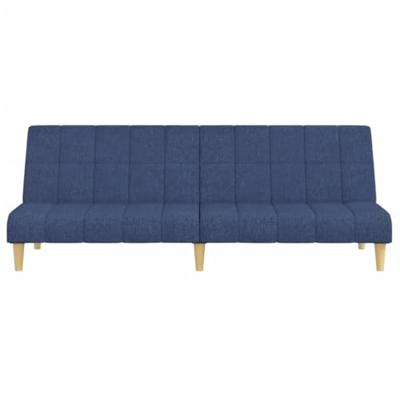 Slaapbank 2-zits stof blauw