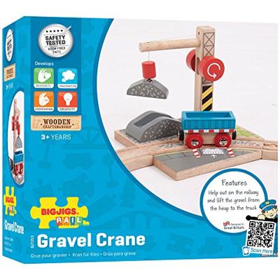 Bigjigs houten rails gravel kraan