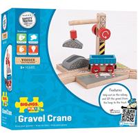 Bigjigs houten rails gravel kraan - thumbnail