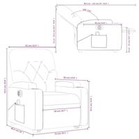 Sta-op-massagestoel elektrisch verstelbaar stof crèmekleurig - thumbnail