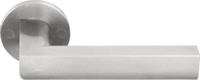 Formani Piet Boon TWO PBL23/50 deurkruk dubbel geveerd op rozet - mat RVS
