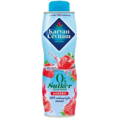 Karvan Cévitam siroop, fles van 60 cl, 0% suiker, aardbei