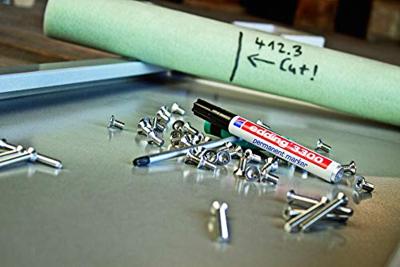 Permanente markeerstift Edding 3300 Rood (10 Stuks) - thumbnail