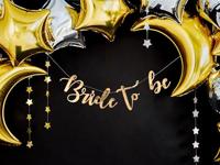 Banner Bride to be Goud - 80x19cm - thumbnail