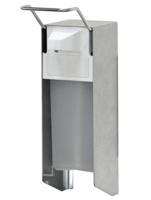 Zeepdispenser ingoman korte beugel 500ml zilver - thumbnail