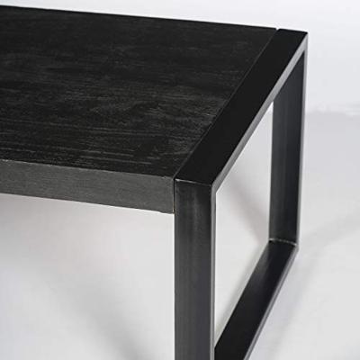 Livingfurn Salontafel 'Norris' Mangohout en staal, 110 x 60cm