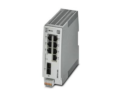 PHOENIX CONTACT FL SWITCH 2207-FX SM Managed Switch 2000, 7 RJ45-poorten 10/100 MBit/s, 1 SC-Singlemode 100 MBit/s, bescherming: IP20, PROFINET Conformance-Class B