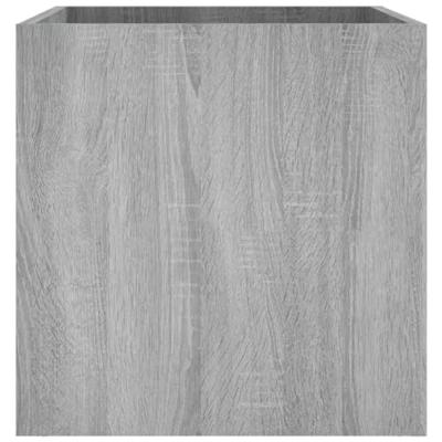 VidaXL Plantenbak 40x40x40 cm bewerkt hout grijs sonoma eiken