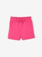 Fleece babyshort in paperbag-stijl fuchsia - thumbnail