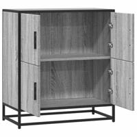 Dressoir 68x35x76 cm bewerkt hout grijs sonoma eikenkleurig - thumbnail