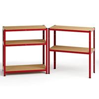 Monzana Metalen Opbergrek tot 875kg rood - thumbnail