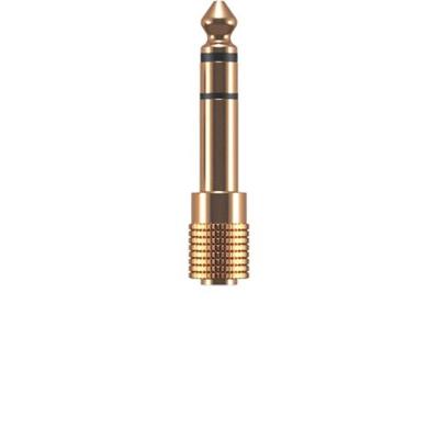 Oehlbach D1C35021 i-Jack AD 35/63 Jackplug Audio Adapter [1x Jackplug female 3,5 mm - 1x Jackplug male 6,3 mm (stereo)] Goud