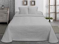 Sprei Hosteline ESPIGA Parelgrijs Bed van 150 (1 Onderdelen) - thumbnail