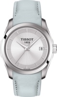 Horlogeband Tissot T0352101603102A / T610042657 Leder Lichtblauw 18mm - thumbnail