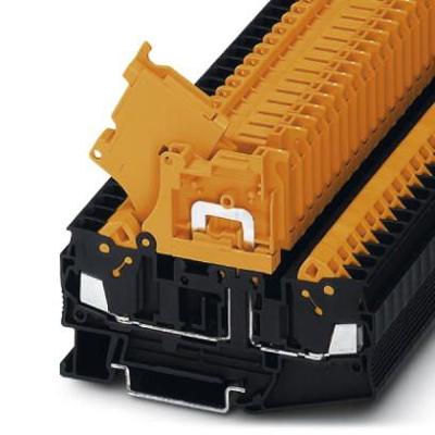Phoenix Contact 3206678 Scheidingshendelklem 6.65 mm Snelaansluiting Zwart, Oranje 50 stuk(s) Piece