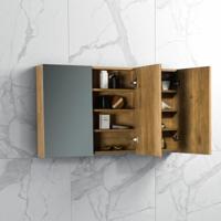 Spiegelkast Tieme mat eiken 120x70x16cm - thumbnail