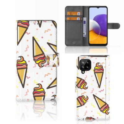 Samsung Galaxy A22 4G | M22 | Book Cover | Icecream