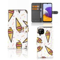 Samsung Galaxy A22 4G | M22 | Book Cover | Icecream - thumbnail