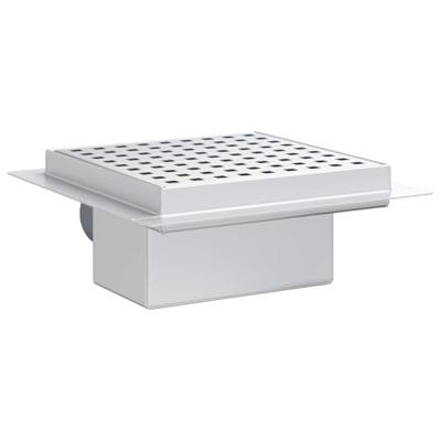 VidaXL Dot doucheafvoer zilver 15 x 15 cm roestvrij staal 304