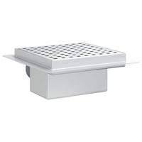 VidaXL Dot doucheafvoer zilver 15 x 15 cm roestvrij staal 304 - thumbnail