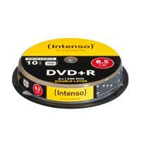 Intenso 4381142 DVD+R 8,5 GB Double Layer Printable 8x Speed 10er Spindel, Geen - thumbnail