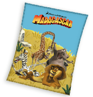 Madagascar fleece plaid meerkleurig 130x160cm - thumbnail