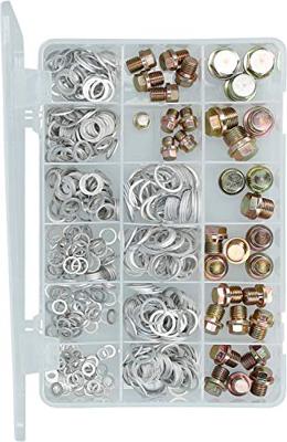 Brilliant Tools BT711200 Olieaftapschroeven en pakkingassortiment, 543-delig