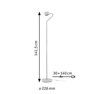 Paulmann Ramos 709.20 Staande LED-lamp LED LED vast ingebouwd 7.5 W Chroom, Wit (mat) Paulmann Ramos 709.20 Staande LED-lamp LED LED vast ingebouwd 7.5 W Chroom, Wit (mat)