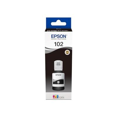 Epson 102 EcoTank inktfles Inkt Zwart Epson 102 EcoTank inktfles Inkt Zwart