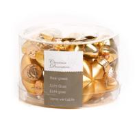 12 Glazen sterren 40 mm licht goud KSD Decoris - Decoris - thumbnail