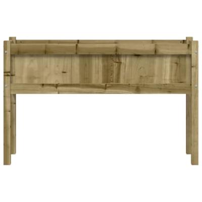 VidaXL Plantenbak met poten 110x31x70 cm geïmpregneerd grenenhout