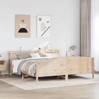 Bedframe zonder matras massief grenenhout 200x200 cm - thumbnail