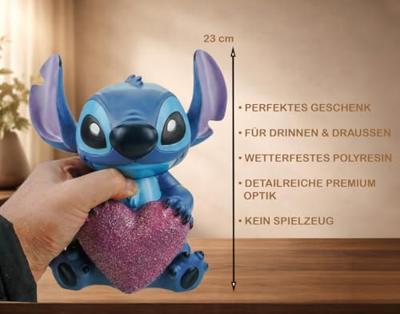 Disney Tuinbeeld 3d stitch liefde