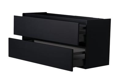 Wiesbaden Marmaris losse onderkast + 2 laden mat zwart 100 cm