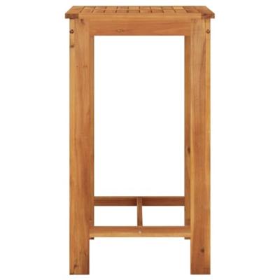 5-delige Tuinbarset massief acaciahout en poly rattan grijs