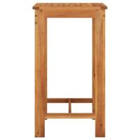 5-delige Tuinbarset massief acaciahout en poly rattan grijs - thumbnail