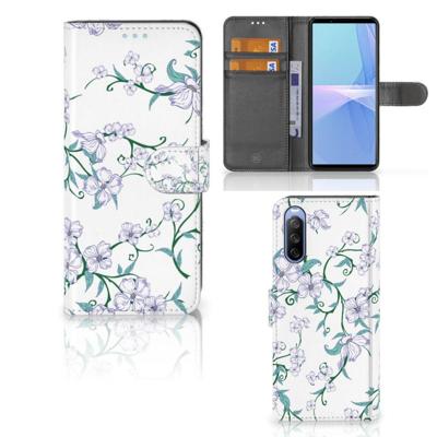 Sony Xperia 10 III Uniek Hoesje Blossom White | Portemonnee hoesje