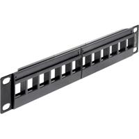 DeLOCK Keystone Patchpanel 10" 12 Port patchpaneel - thumbnail