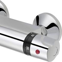 Saqu Ecoline douche thermostaatkraan 12cm chroom - thumbnail