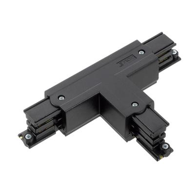 Enzo T-stuk rechts vast 90gr tbv. rail 3-fasen zwart - 5050065
