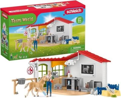 schleich FARM WORLD dierenartspraktijk met dieren 42502