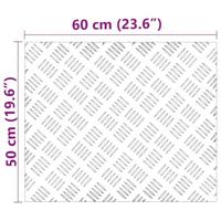 VidaXL Trap tread rechthoekig 2 pcs zilver 60 x 50 cm aluminium - thumbnail