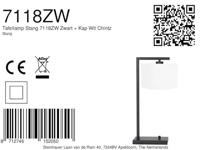 Steinhauer Strak bureaulampjeStanger zwart met wit - 7118ZW - thumbnail