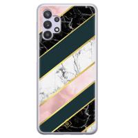 Samsung Galaxy A32 5G siliconen hoesje - Marble stripes - thumbnail