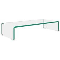 TV-meubel/monitorverhoger transparant 60x25x11 cm glas - thumbnail