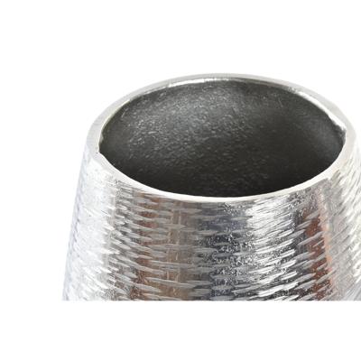 Vaas DKD Home Decor Gezicht Zilverkleurig Aluminium 19 x 19 x 31 cm Modern