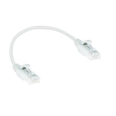 ACT DC8900 LSZH U/UTP CAT6 Datacenter Slimline Patchkabel Snagless | RJ45 connectoren | Wit | 50 cm