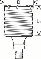 Bosch Accessories Bosch Power Tools 2608580521 Holle boorkroon 2-delig 68 mm 1 stuk(s) - thumbnail