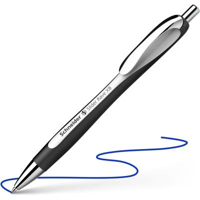 Schneider balpen Slider Rave, extra breed, blauwe inkt, wit/zwart Schneider balpen Slider Rave, extra breed, blauwe inkt, wit/zwart